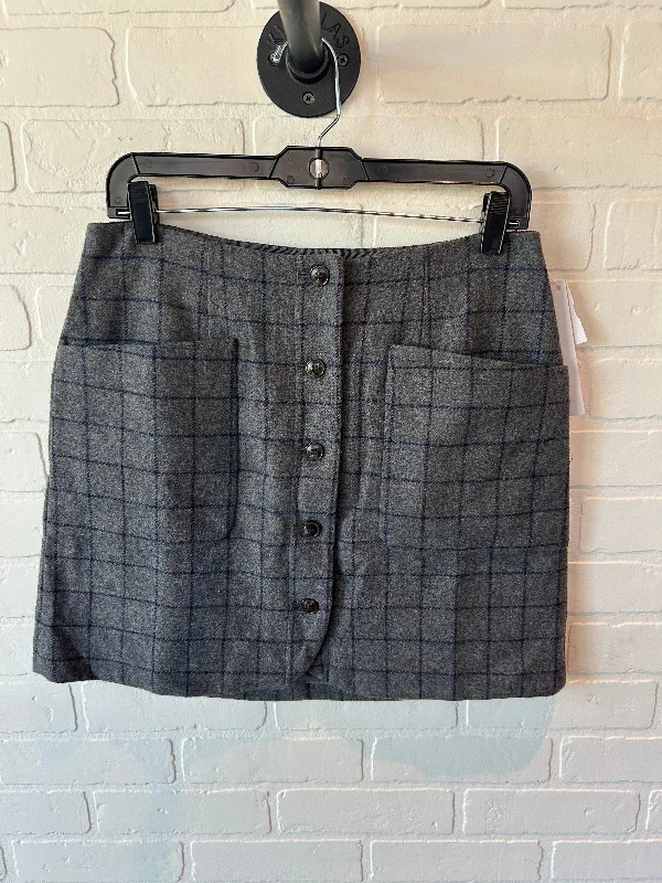 Skirt Mini & Short By Madewell In Grey, Size: 6