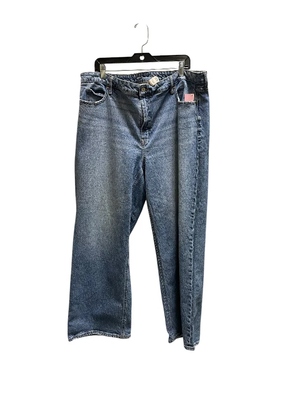 Jeans Straight By Old Navy In Blue Denim, Size: 20