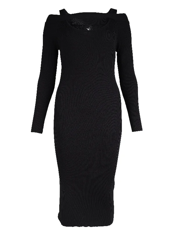 XIAO knitted dress - Black