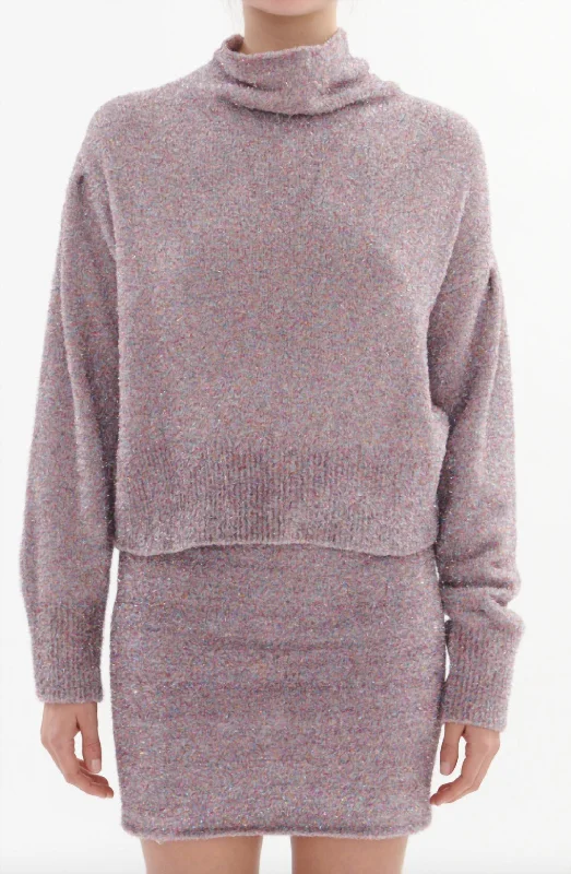 Clervy Sweater In Lavender