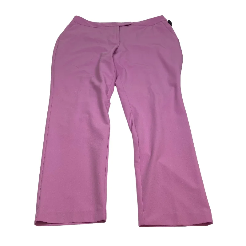 Pink Pants Dress Worthington, Size 16