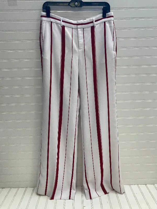 Red & White Pants Wide Leg Banana Republic, Size 2