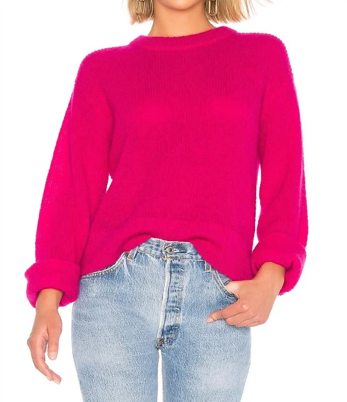 Riva Sweater In Magenta