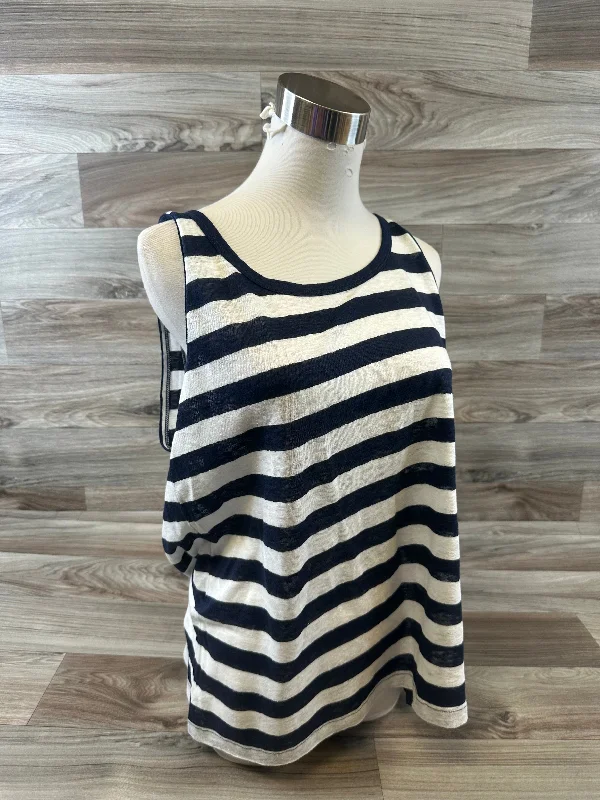 Top Sleeveless By J. Crew In Striped Pattern, Size: Xl