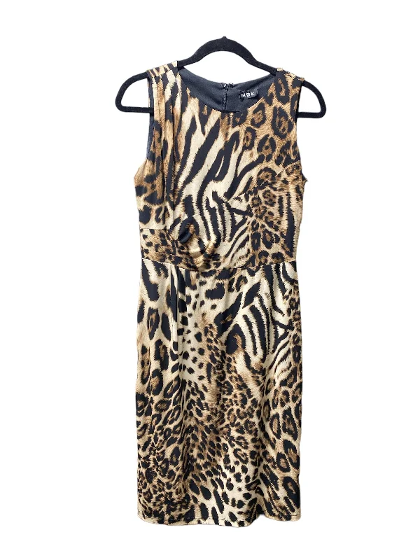 Animal Print Dress Casual Short Msk, Size 6