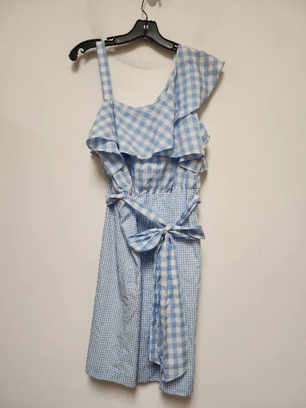 Blue & White Dress Casual Short Calvin Klein, Size Xl