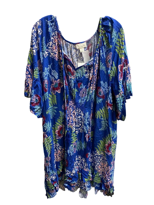 Floral Print Dress Casual Short Loralette, Size 16