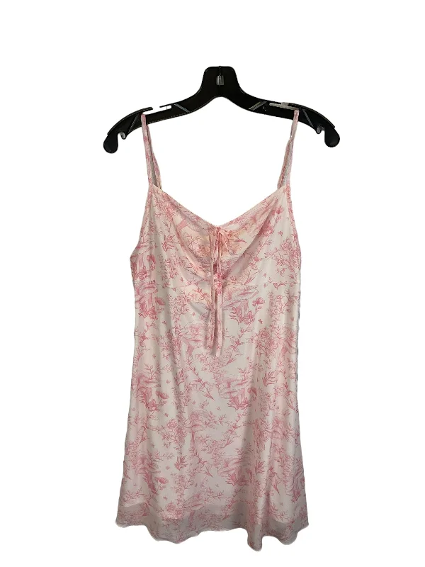 Pink Dress Casual Short Clothes Mentor, Size S