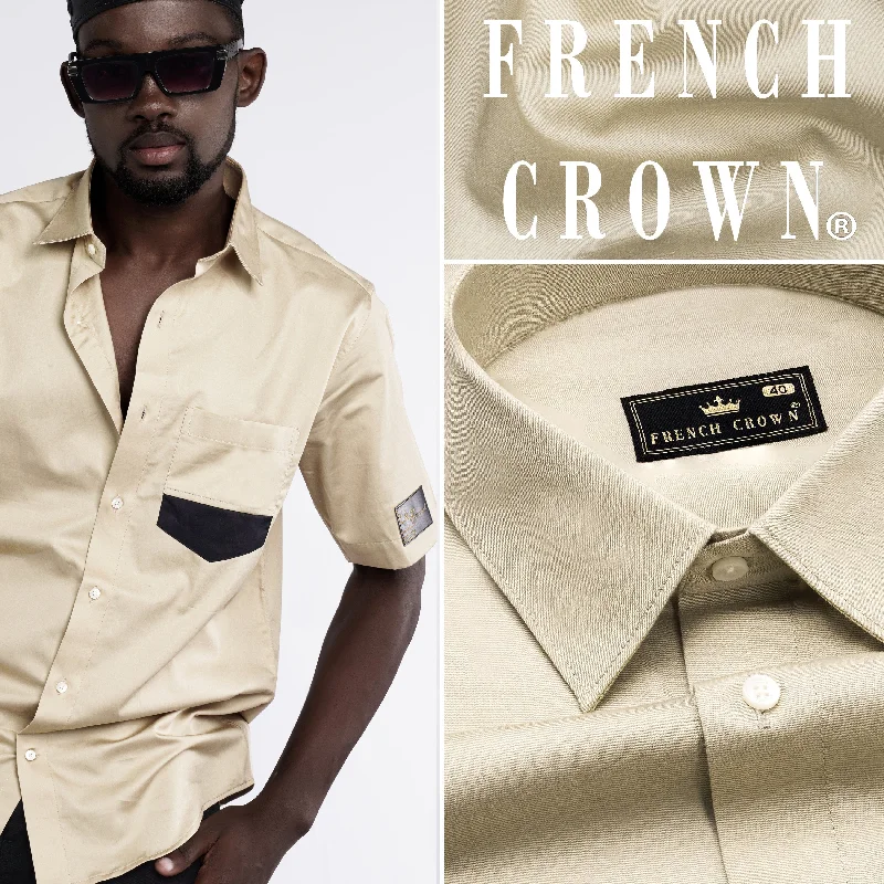 Coriander Brown Super Soft Premium Cotton Designer Shirt