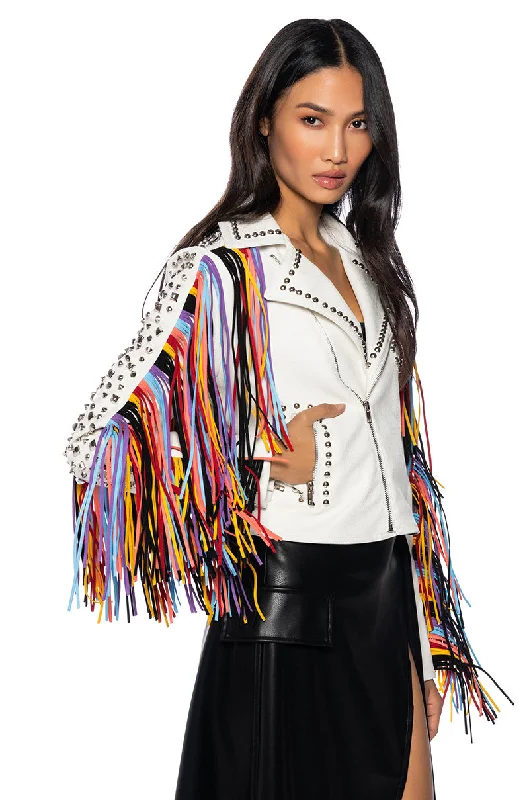 FREE RIDER FRINGE MOTO JACKET